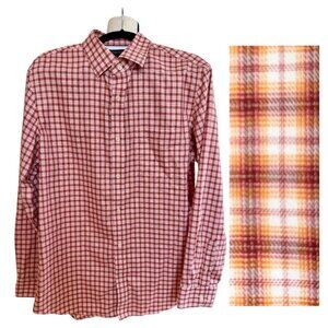 BANANA REPUBLIC Men's Size L Check Non Iron Classic Fit Long Sleeve Casual Shirt